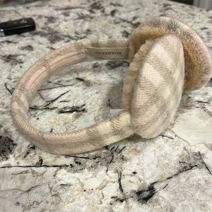 Burberry Cashmere Nova Check Ear Muffs